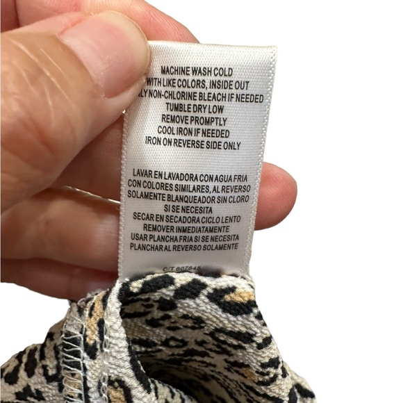 Gabby Skye Animal Print Sleeveless Babydoll Dress - Picture 7 of 9